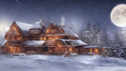 北欧小镇  ai创作