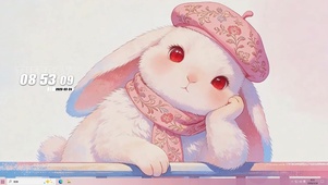 可爱兔子桌面主题