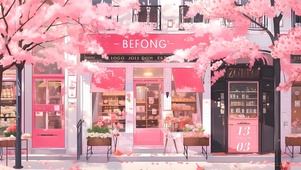 樱花街道甜品店
