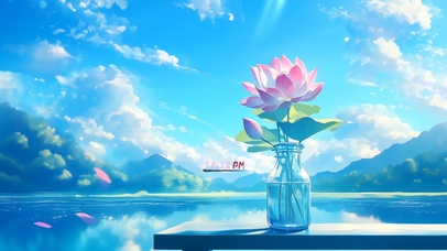 唯美小清新荷花