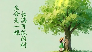 治愈插画-生命之树