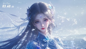 银发古风美女