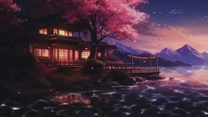 暮樱水榭