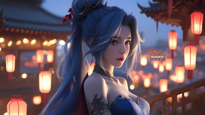 4K唯美清纯气质古风新年金克斯