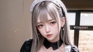 4K唯美清纯女仆少女