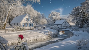 雪景插画