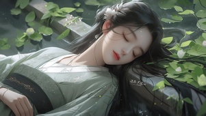4K唯美古风睡美人