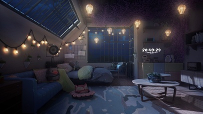 夜晚治愈温馨卧室