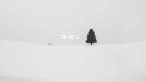 4k极简小雪风景
