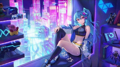 赛博朋克美少女