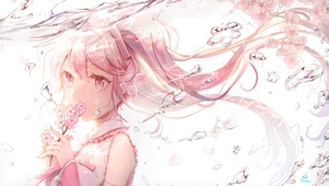 水中的樱花