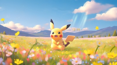 治愈草地皮卡丘