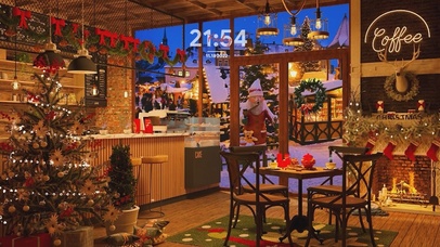 舒适温馨圣诞咖啡馆