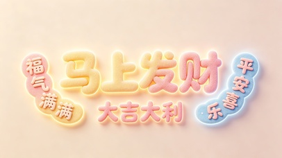发财大吉平安福气