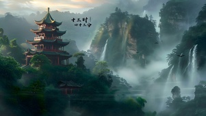 青山环绕