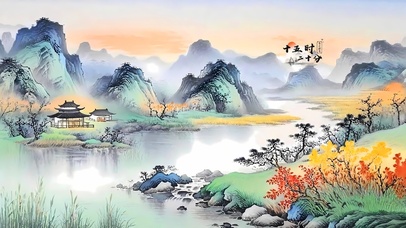 水墨青山