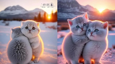 雪中猫咪