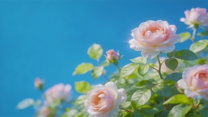 清新护眼蔷薇桌面