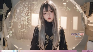 可爱长发姐姐