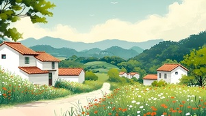 唯美山村小路