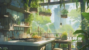护眼清新绿景