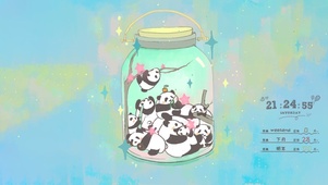 大熊猫星星瓶