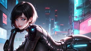 街头赛博朋克少女
