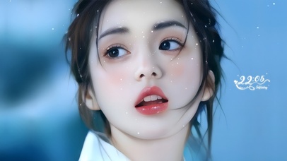 4K 清纯冬季美女