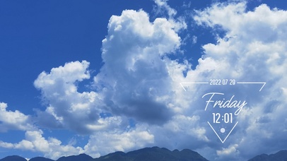 蓝天白云-极简-略微动效