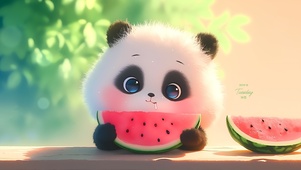 夏日爱吃西瓜