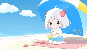 海边可爱小恶魔