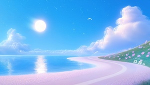 月光沙滩