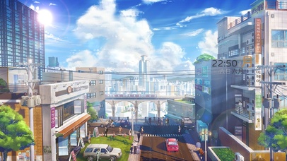 唯美治愈日式城市街道