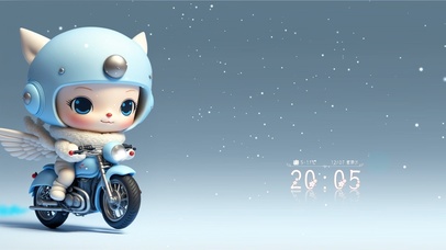 可爱摩托小兔兔