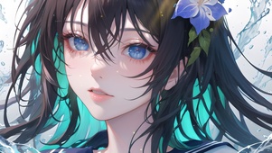 清纯水光少女