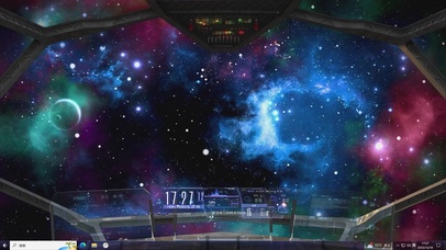 飞船穿越星空—【主题桌面】