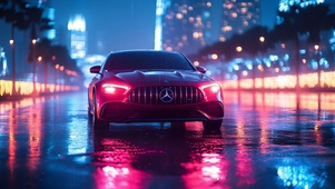 霓虹雨夜