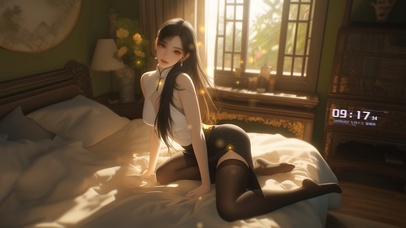 她的笑温柔得像早餐刚端上的蒸气