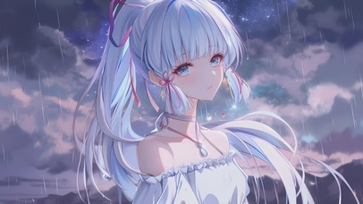 二次元甜美治愈萌系女孩