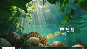 护眼海底贝壳桌面主题