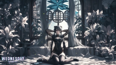 她的身影如同远山的雾气