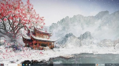 雪中楼阁主题