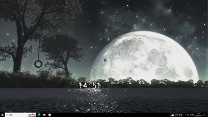 深夜半月—【主题桌面】