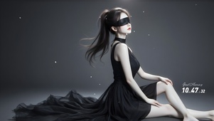 黑衣美女