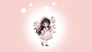粉色小女仆