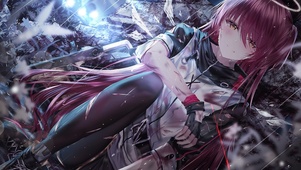 雨中哭泣少女