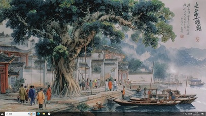 古风AI水墨插画-桌面主题