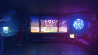 夜晚寂静的客厅