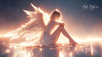 挥着翅膀的女孩