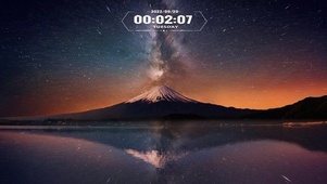 4K星空雪山